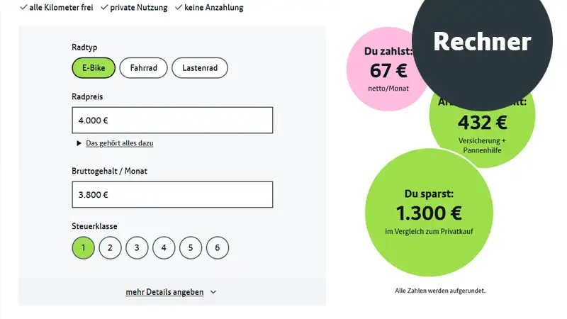 Kurzmeldung JobRad Rechner Update